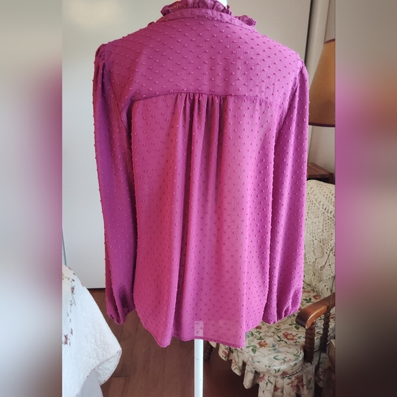 NWOT Raspberry Poplin CATO Tunic - sz Lg - Picture 2 of 6